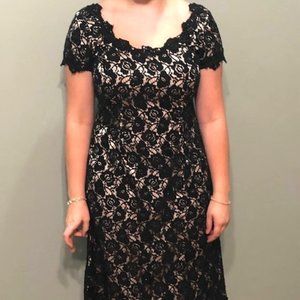 Lace and Sequin Black Dress